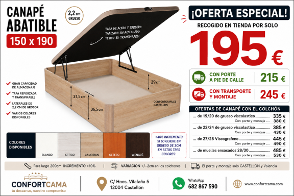 canape abatible de 150 canape abatible de 150