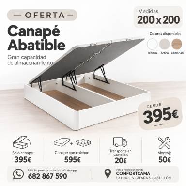 LA CAMA MAS GRANDE CANAPE ABATIBLE 200X200